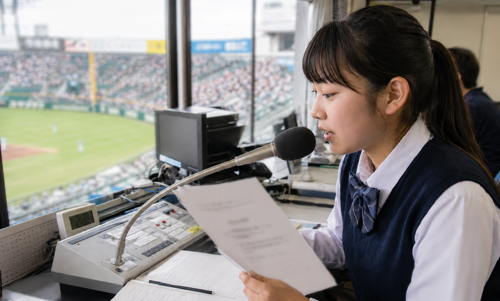 球場アナウンスに挑戦